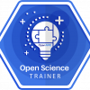 Open Science Trainer (OpenAIRE) badge for completing the OpenAIRE Train-the-Trainer Bootcamp